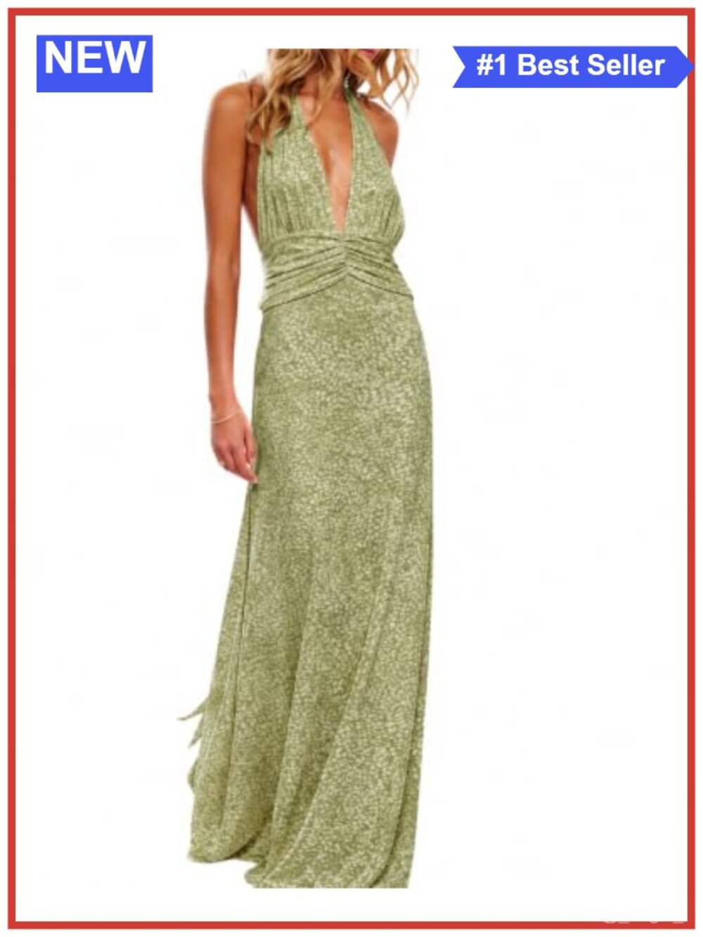 Sleeveless Halter V Neck Backless Mesh Floral Maxi Dress Semi Formal Wedding